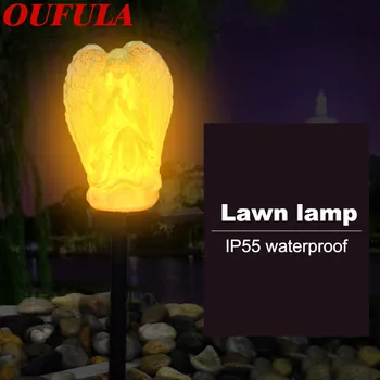

Solar Lawn Light Angel Ground Light Resin Landscape Light Outdoor Led Courtyard Waterproof Ip55