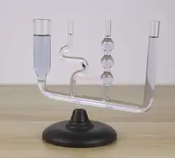 Connecteur en verre avec base, mécanique physique, pression liquide, équipement expérimental, instrument d'enseignement 