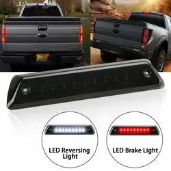 Para 2009 2014 ford f150 led 3rd terceira luz de freio luz sinal backup fumaça/clear para F 150 2009 2010 2011 2012 2013 2014