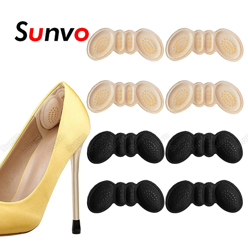 Plantillas de mujer para zapatos de tacón alto, talla ajustable, forro del tacón adhesivo, Protector de empuñaduras, alivio del dolor, cuidado de los pies, 4 pares