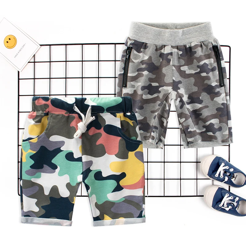 Trousers Sweatpants Kids Summer Boys Cotton Children Beachwear Sport Loose Camouflage Toddler Print Trousers