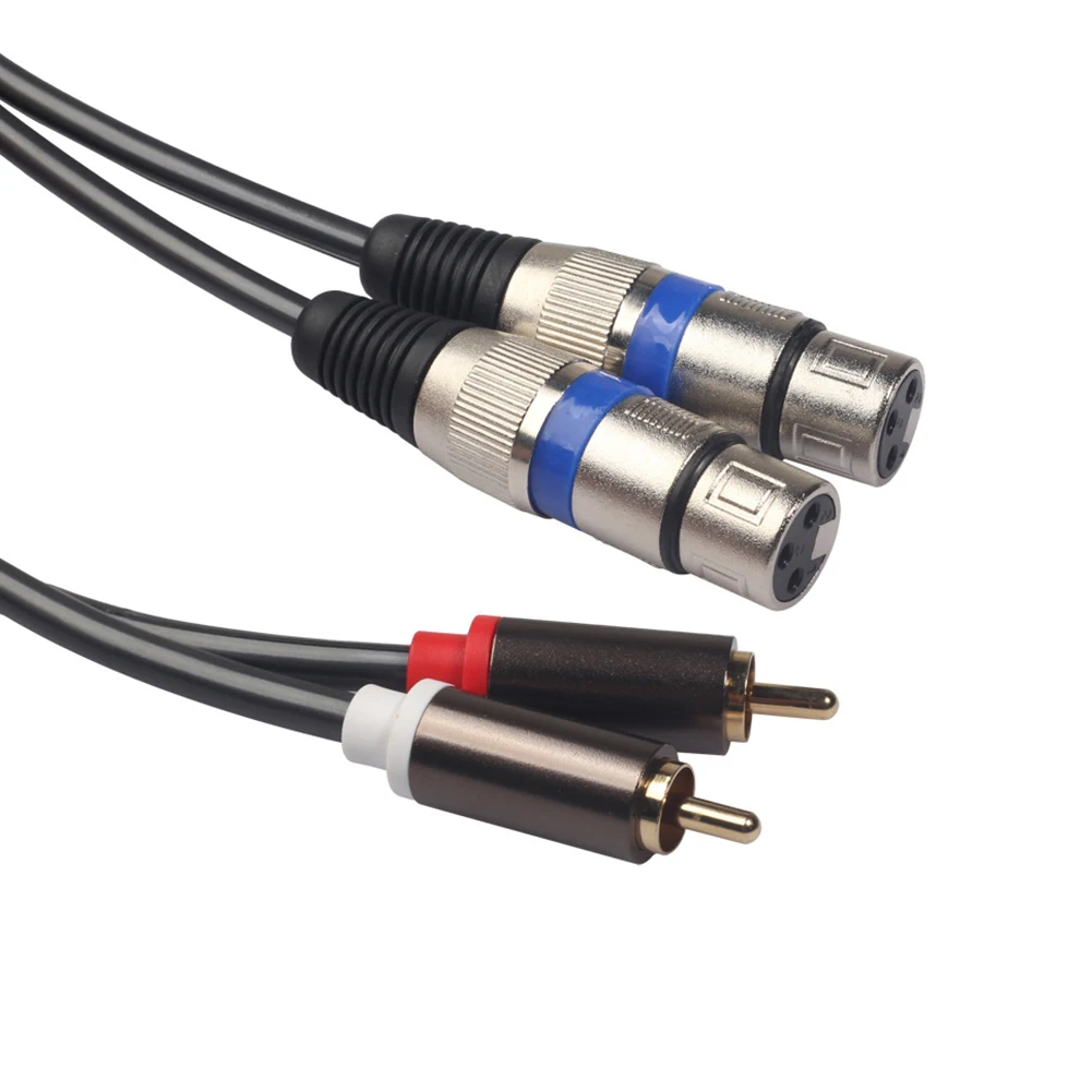 Профессиональный сбалансированный штекер для 2 XLR 3 контактный гнездовой аудио