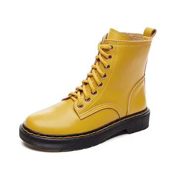 

2019 Casual Shoes Women Martin Boots Brand zapatos de mujer Ladies footwear Real Leather Ankle Boot botas mujer