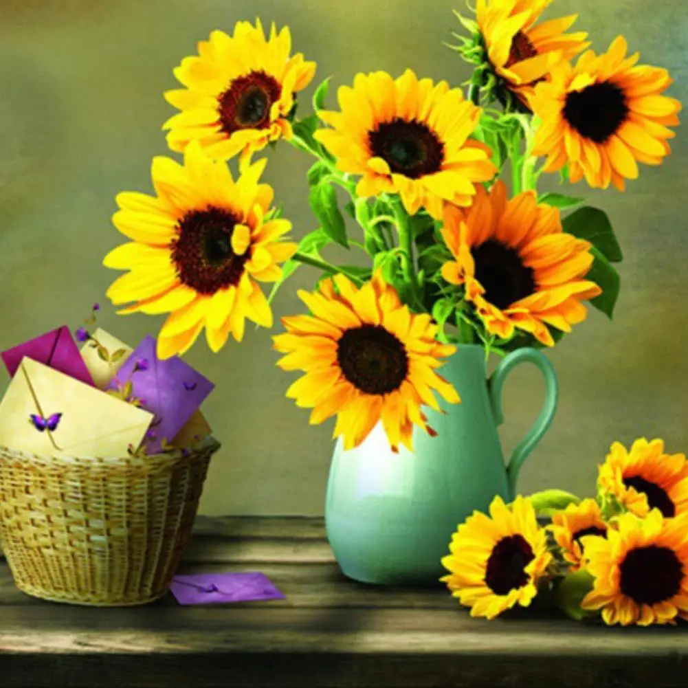 

30x30cm Diamond Painting DIY Sunflower Full Diamond Painting Embroidery Cross Stitch Wall Decor Gift Diamond Painting Decor Craf