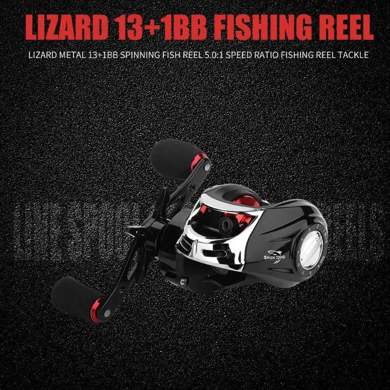 18+1 Bearings Low Profile Baitcasting Fishing Reel 7.2:1 Speed Ratio Right Hand Lure Fish Reels Line Spool Fish Wheel Tackle