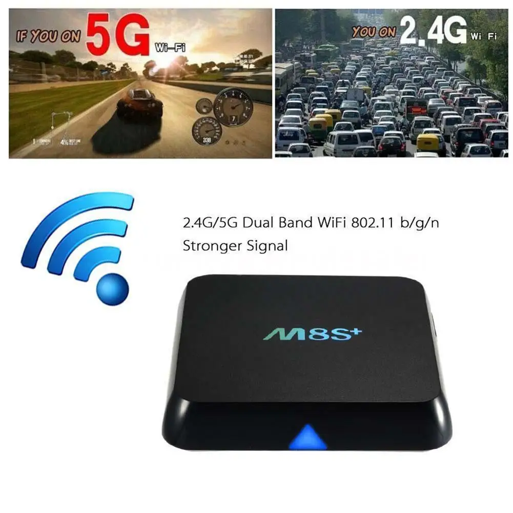 M 8s+ M 8s Plus Android5.1 четырехъядерный ТВ приставка медиа ко ди XB MC Wifi полная загрузка США