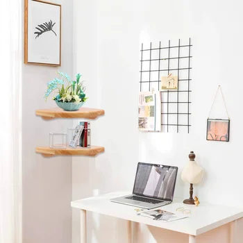 

1Pc oak corner shelf corner storage holder for Home Office Living Room Bedroom