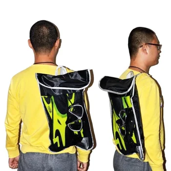 

Scuba Diving Bags Snorkeling Swimming Fins Mesh Gear Drawstring Bag With Shoulder Strap Outdoor Pool Swimming Accessories2