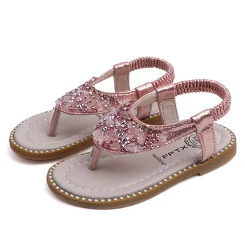 

Toddler Infant Kids Baby Girls Casual Sequin Shoes Beach Sandals For Girls Summer Soft Shoes Kids Sandal For 1-6 Years Old