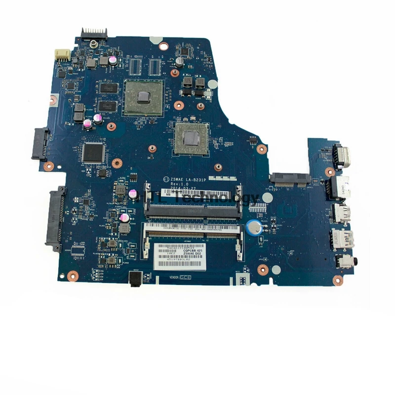 

For acer aspire E5-521 E5-521G laptop motherboard Z5WAE LA-B231P NBMS511005 NB.MS511.005 DDR3 100% tested