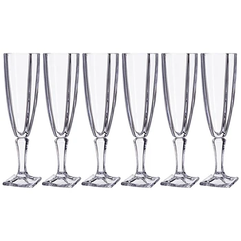 

6 pcs Champagne Glasses Set Arezzo 140 ml Height = 21 cm