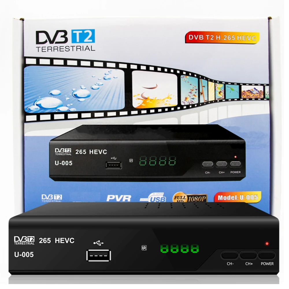 com dvb-t MPEG-4 h.264 dvb t2 tuner hdmi-compatível + scart saída