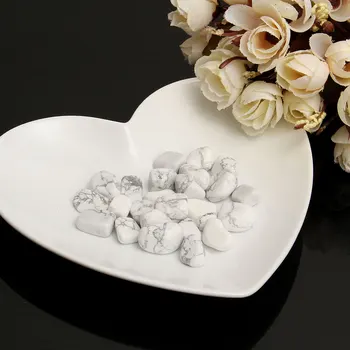 

New Natural White Turquoise Gravel Rock Rough Stone Nugget Healing Gravel Planting Pot Aquarium Fish Tank Decor Home Caft 7-9mm