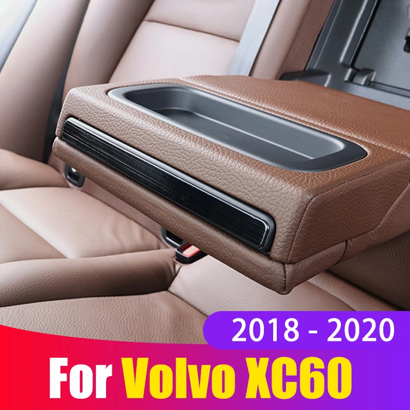 Внутренние молдинги из нержавеющей стали для Volvo XC60 2018 2019 2020 подлокотник заднего
