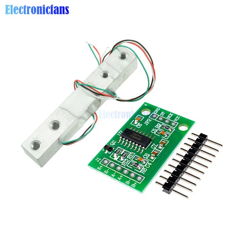 1kg and HX711 Тензодатчик 1 кг 2 кг 3 кг 5 кг 10 кг 100 г HX711 AD модуль датчик веса diy Электронные весы алюминиевый сплав датчик давления взвешивания - Цвет: 1kg and HX711