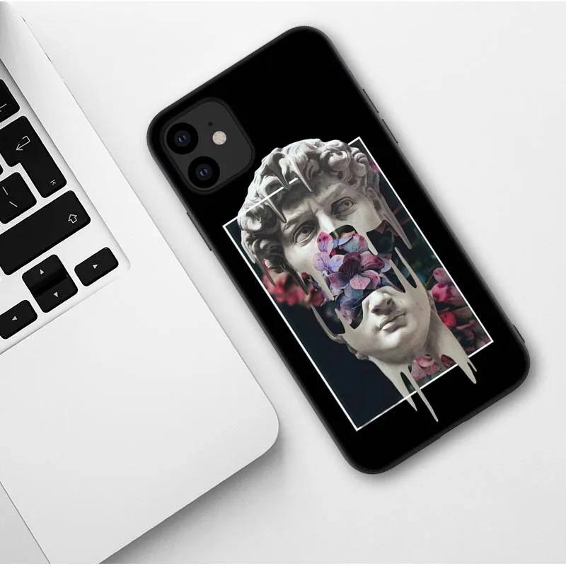 TPU Чехол для телефона iPhone 11 Pro Max Mona Lisa забавные имитирующие художественные картины Рождение Венеры мягкий чехол для iPhone XR XS MAX - Цвет: TPU