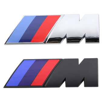 

NEW Fashion Car Accessories 3D Metal M Emblem Badge Sticker For Bmw x1 x3 x5 x6 z4 f10 f20 f30 e36 e39 e46 e60 e90 Car Sticker