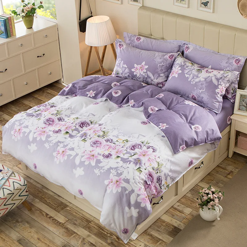 Пододеяльник из хлопка+ наволочка в разноцветную полоску, покрывало для кровати для детей и взрослых, односпальная двуспальная кровать, спальная XF650-33