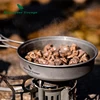 Boundless Voyage Titanium Pot Pan set Outdoor Camping Cookware with Folding Handle Hiking Mess Kit lightweight Cooking Utensils ► Photo 3/6