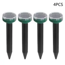 1/2/4/8Pcs Mole Rat Repellent Solar Ultrasonic Repeller Spike Garden Pest Deterrent