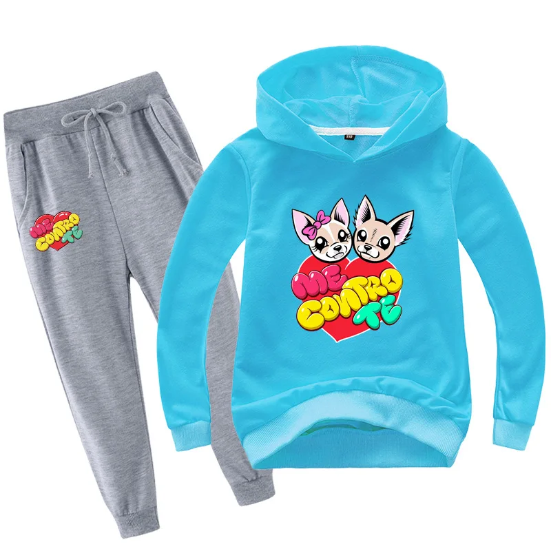 

2-16Y Cute Me Contro Te Hoodies Pants 2pcs Sets Baby Boys Clothing Set Teenagers Girls Sport Suit Children Fashion Tracksuit