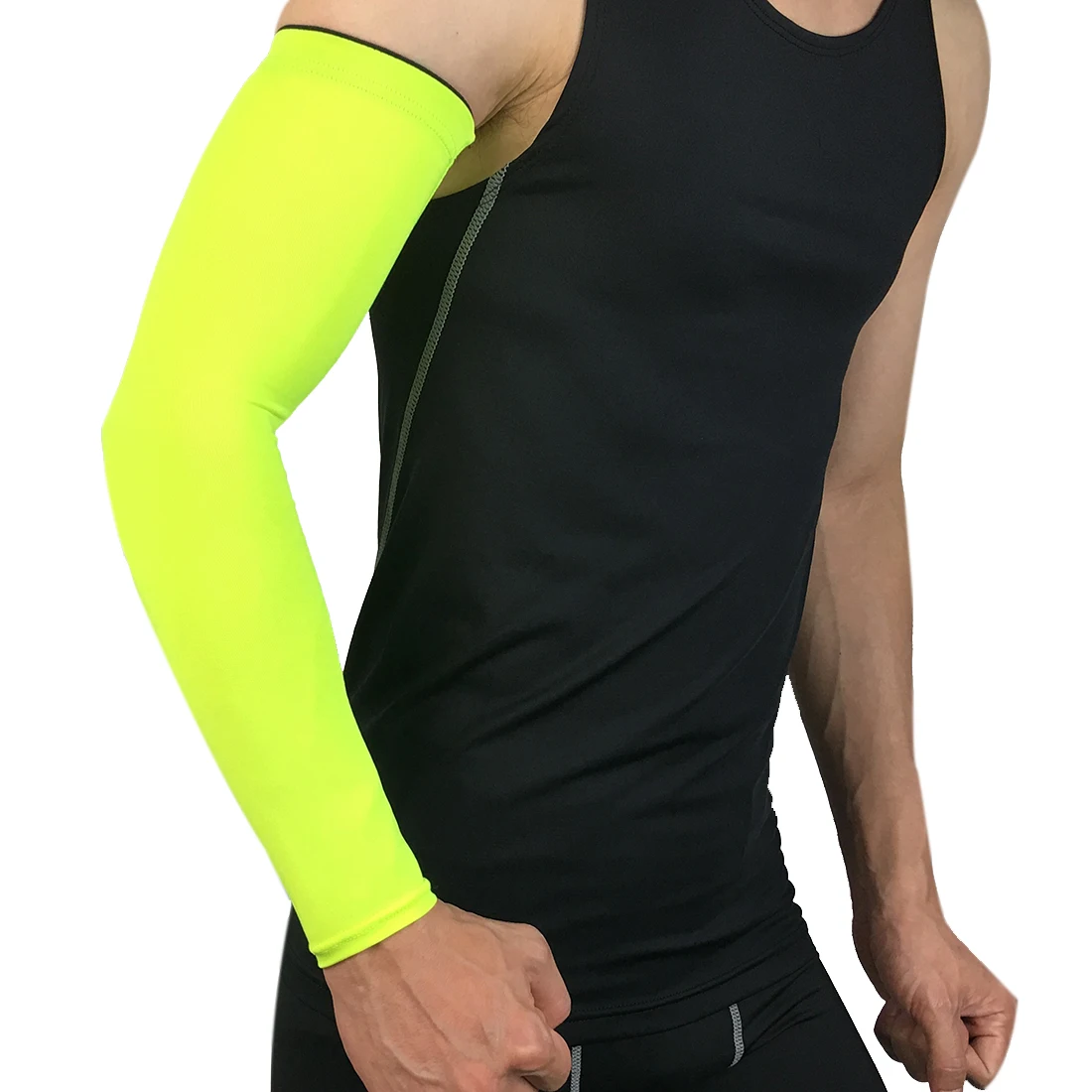 Дышащие быстросохнущие гетры для рук с защитой от ультрафиолета для бега, баскетбола, налокотника, фитнеса, нарукавники, спортивные гетры для рук, синие, 1 шт