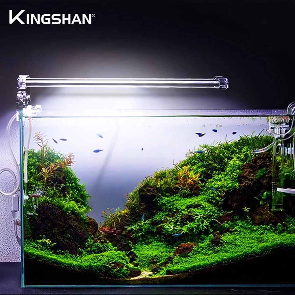 KINGSHAN светодиодный аквариумный светильник прищепка для аквариума с кристаллами
