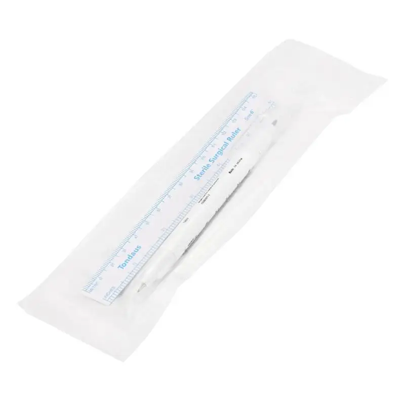 Surgical Skin Marker Twin Head Pen Ruler Tattoo Piercing Permanent Eyebrow