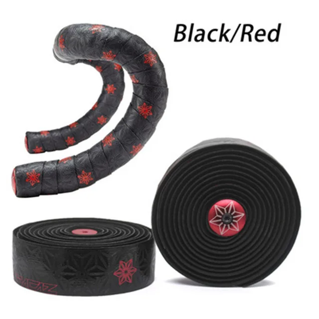 black red Оригинальная supacaz дорожная лента для руля велосипеда шоссейного велосипеда силиконовая лента для руля гоночного велосипеда - Цвет: black red