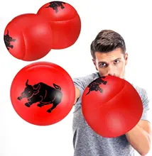 

2 Pairs Inflatable Boxing Pillows, Inflatable Boxing Gloves (Red and Yellow)