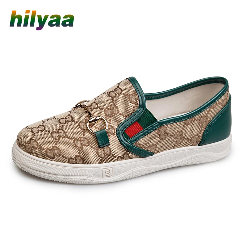 

Woman Sneakers Flat Vulcanized Shoes For Girls Fashion Slip-On PU Spring Female Footwear Comfortable Women Casual Shoes 2020
