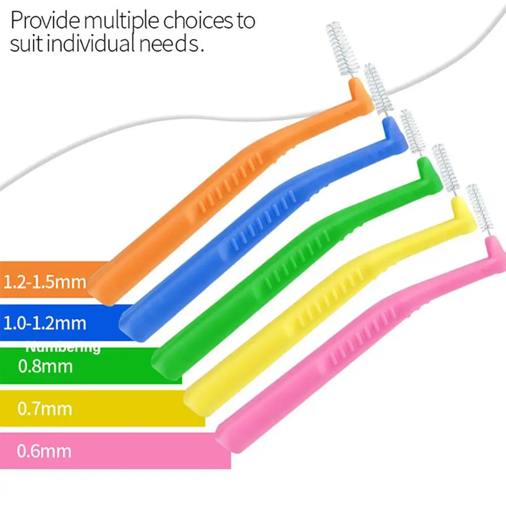 L Форма пуш-ап-межзубная щетка 20 шт./кор. зубной Палочки зубная, Ортодонтическая зубная щетка зубочистки Уход за полостью рта Отбеливание зубов