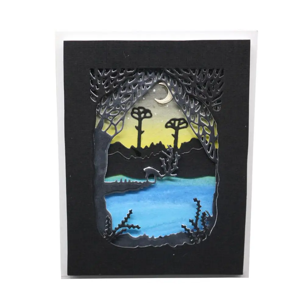  MeterMall Background Combination Invitation Lace/Greeting Card Decor Scrapbook DIY Etched Carbon St - 4.00012E+12
