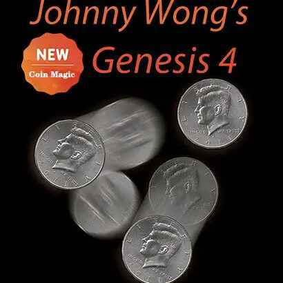 Jonny Wong's Genesis 4(с DVD) от Jonny Wong монета фокусы, трюк Веселые карты супер 3 летают удивительные монеты чудо