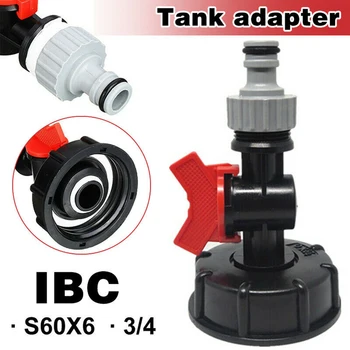 

IBC Adapter Accessories Water Tank Garden Fittings Replacement 3/4" Rainwater Tank IBC Container Faucet Drain Connector S60x6