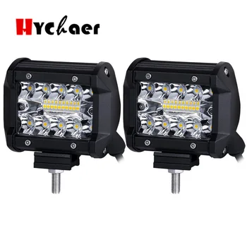 

2PCS 4 inch LED Bar LED Work Light Bar for Driving Offroad Boat Car Tractor Truck 4x4 SUV ATV 12V 24V Rated 60W