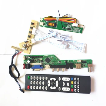 

For LTN154AT01-A01/A03 T.V56 controller board 1CCFL 30Pin LVDS LCD display panel VGA HDMI AV USB RF Remote+Inverter+keyboard Kit