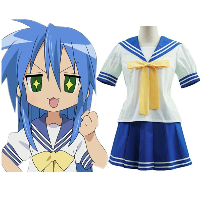 Счастливая звезда Izumi Konata Косплей Костюм Seifuku школьная форма Хэллоуин |