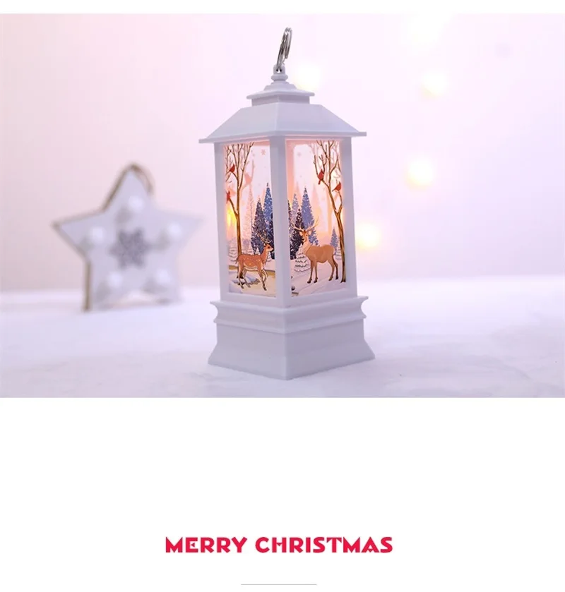 Светодиодный теплый легкий беспламенный масляный светильник для свечи, домашняя Рождественская вечеринка, Новогодняя лампа для украшения ветра