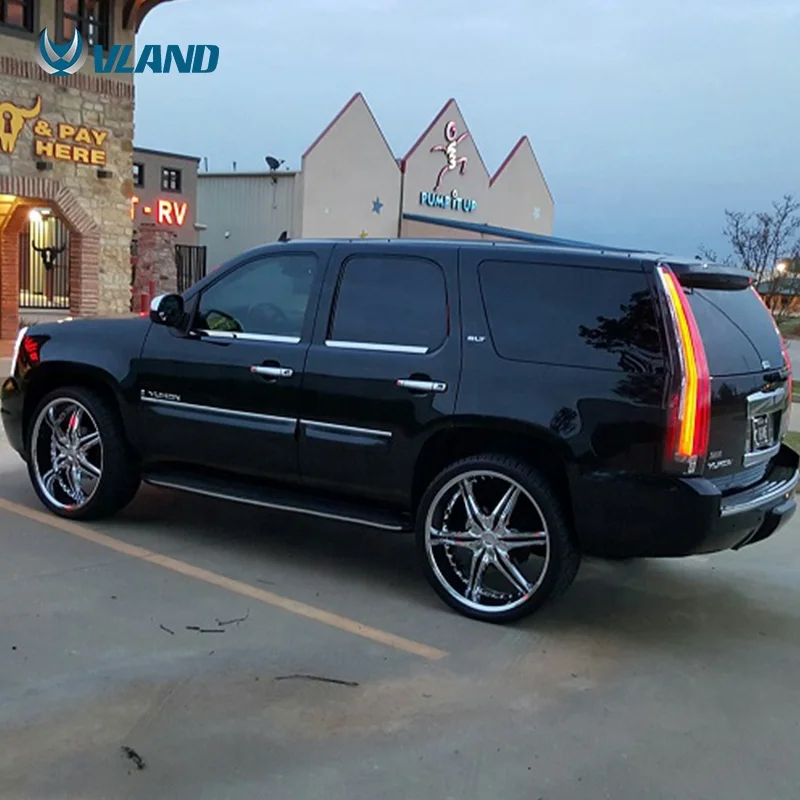 2 шт. светодиодный задний фонарь для Chevrolet Suburban Tahoe GMC Yukon светильник 2007 2014 с желтым