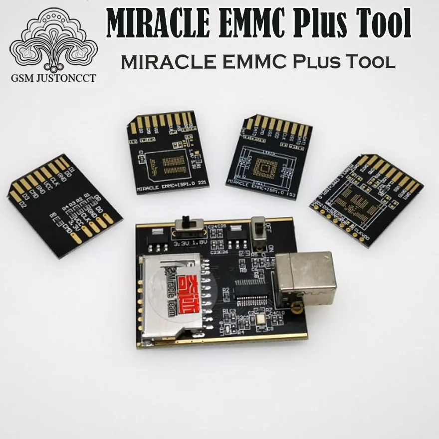 Чудо eMMC Plus инструмент/чудо eMMC адаптер 5 в 1 для Bga 153221254 пластина