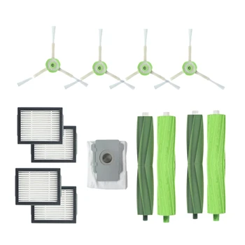 

Vacuum Cleaner 2 Set Bristle Brush+4 Side Brush+4 Filters+1 Vacuum Cleaner Dust Bags For Irobot Roomba I7 I7+/I7 Plus E5 E6 E7