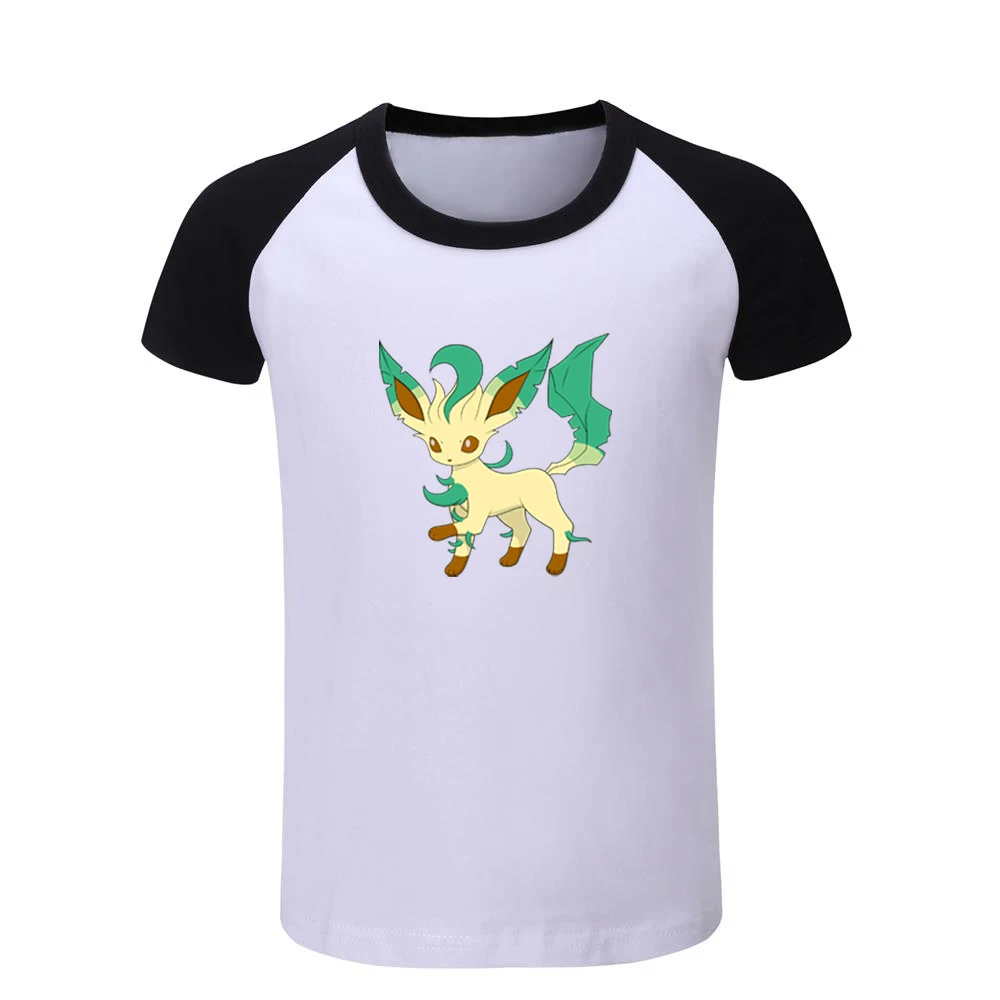 JeKCB991D Футболки с покемоном eevee family Leafeon, детские футболки с графическим принтом Рождественский подарок с короткими рукавами для мальчиков и девочек - Цвет: JeKCB991D