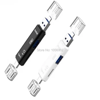 

Type-C To Micro USB Card Reader USB 3.1 Type-C To Micro USB 2.0 TF For SD Card Reader Adapter For Tablet Laptops