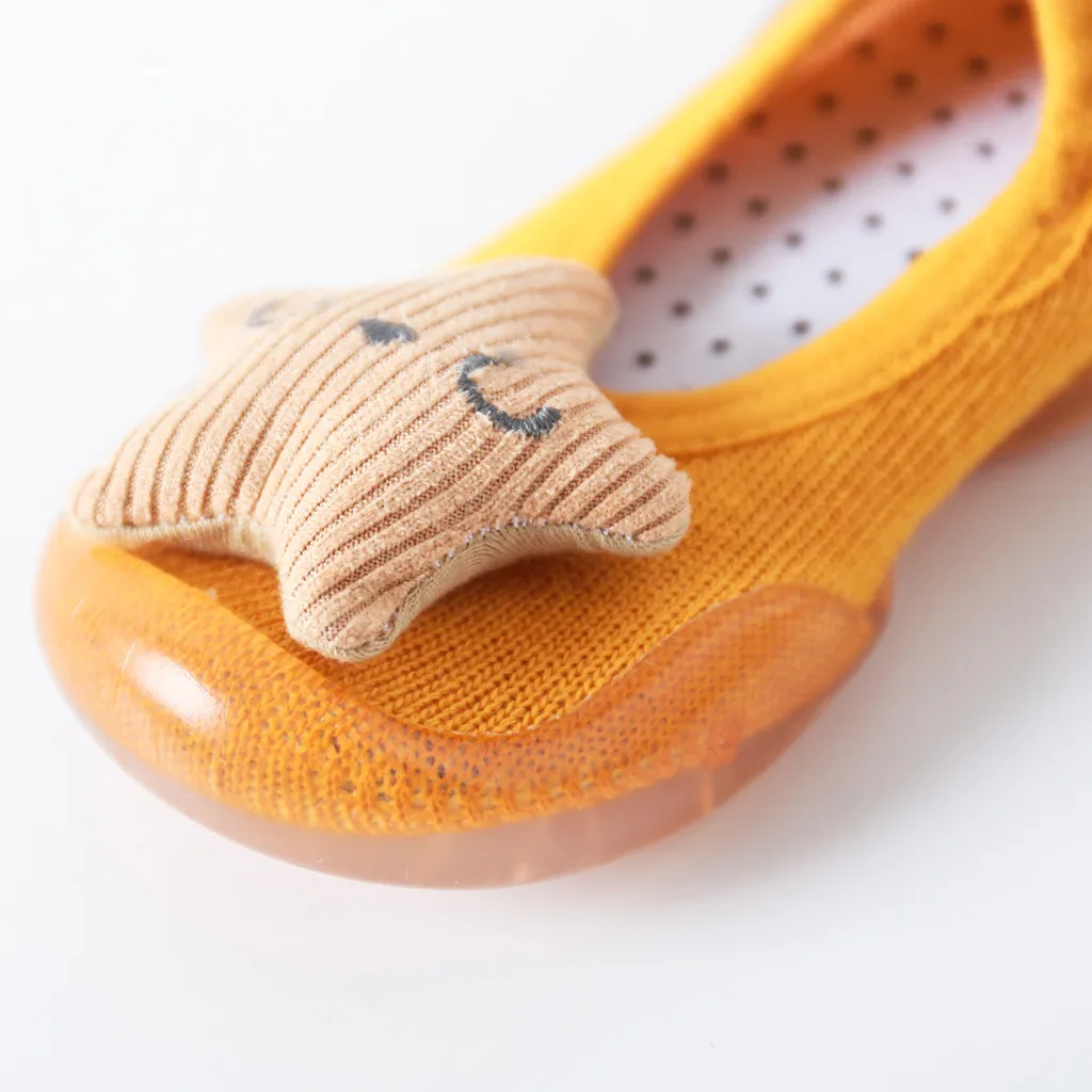 Детские носки; обувь для маленьких девочек; Детские носки с мягкой резиновой подошвой и кроликом; носки-тапочки; нескользящие носки для малышей;# G2