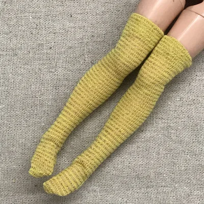 1 пара, блестящие чулки для кукол Blythe Blyth Azone, эластичные чулки до бедра, длинные носки для кукол Барби, 1:6, аксессуары - Цвет: 5