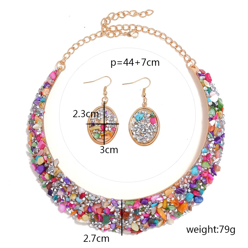 Новое Хрустальное металлическое ожерелье для женщин, колье, модные ювелирные аксессуары, collares de moda