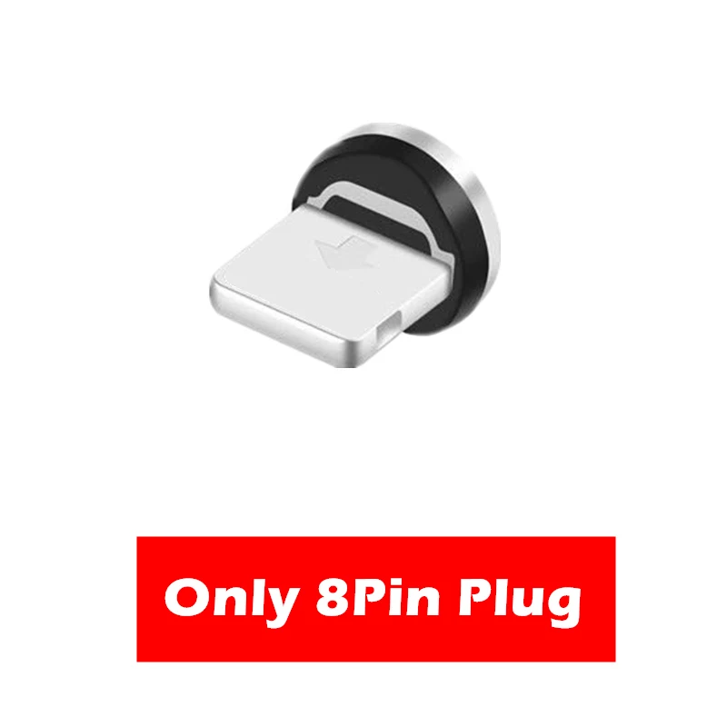 Micro USB Data Cable for Samsung A7 A8 A9 A50 S7 S10 Huawei P20 P30 Lite P Smart Type C Plug Magnetic Charger Cable - Цвет: Only 8Pin Plug
