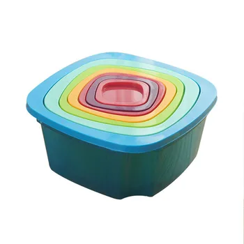 

7pcs/set Food Container Plastic Bento Fresh-Keeping Box Fridge Multi Capacity Crisper Microwave Kitchen Storage Box