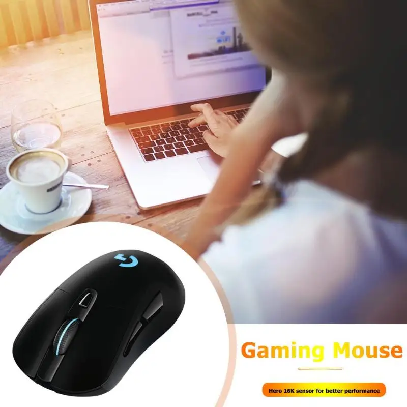 Logitech G703 LIGHTSPEED Беспроводная игровая мышка 16000 dpi Оптические мыши с сенсором Hero Компьютерные периферийные аксессуары